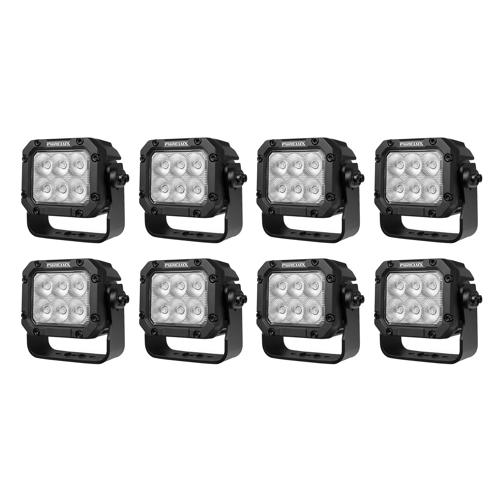 Työvalo Purelux Square 60 HD Gen2 - 14 cm / 60W / Leveä, 8 kpl