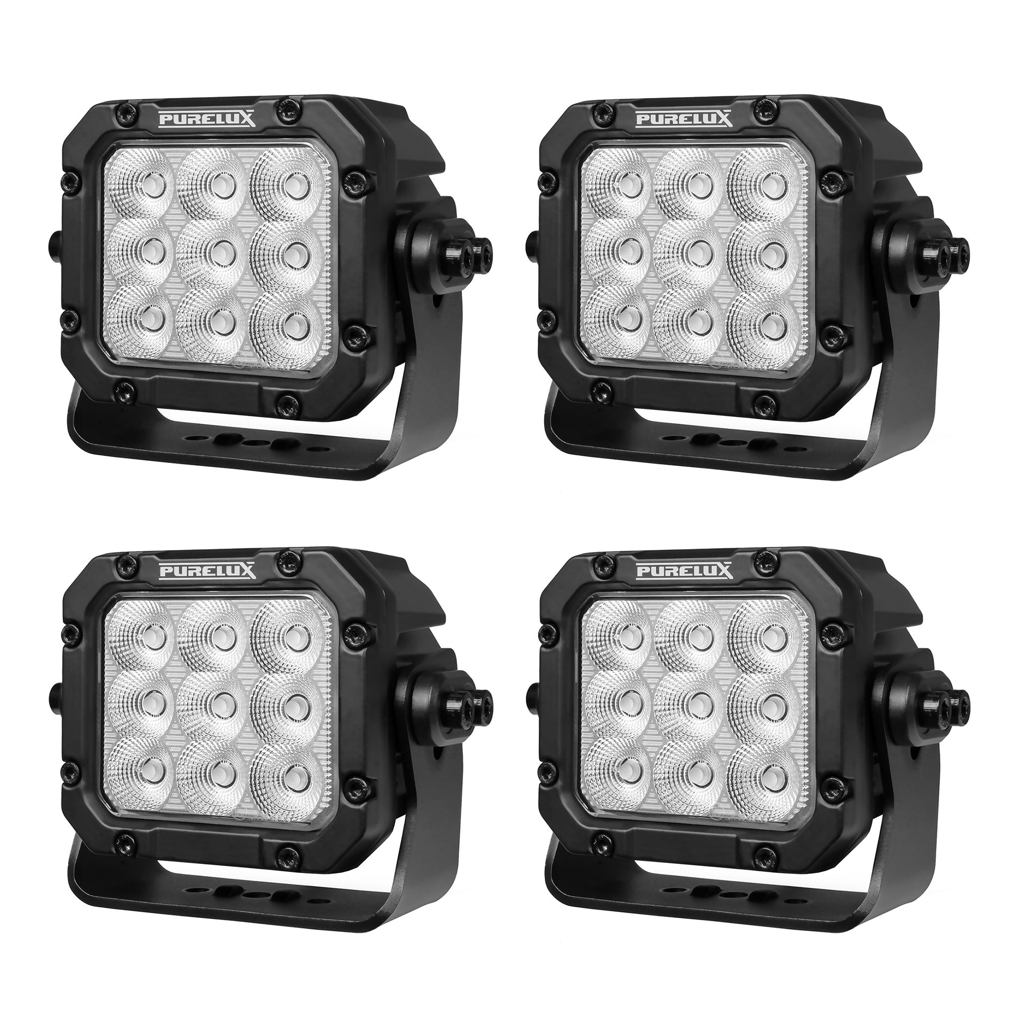 Työvalo Purelux Square 90 HD Gen2 - 16 cm / 90W / Leveä, 4 kpl