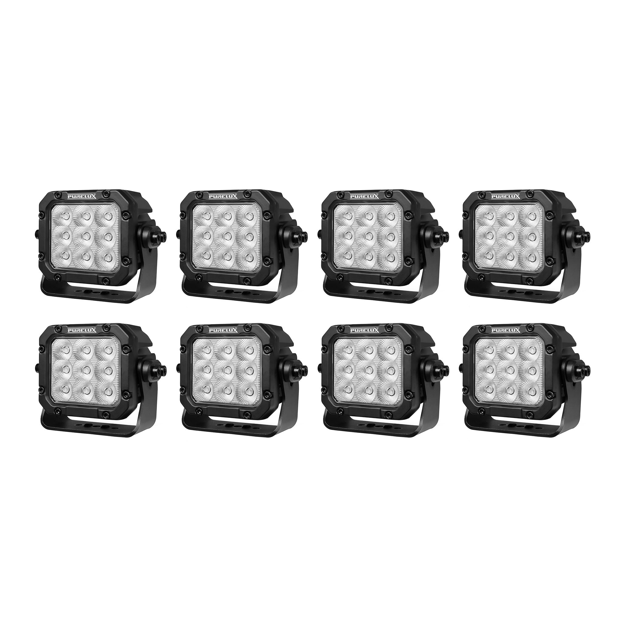 Työvalo Purelux Square 90 HD Gen2 - 16 cm / 90W / Leveä, 8 kpl
