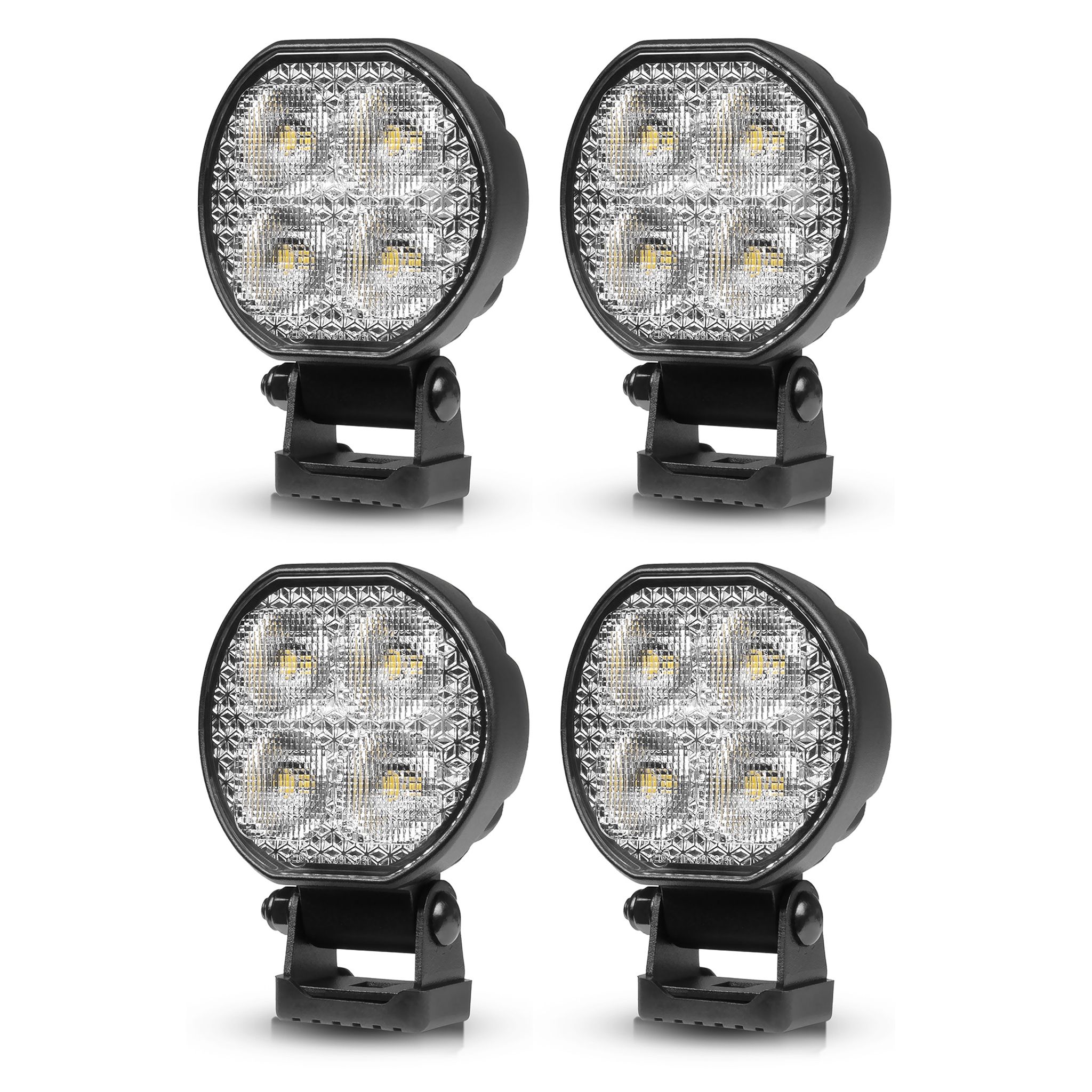 Työvalo Purelux Standard Round 20 - 8 cm / 20W / Leveä, 4 kpl