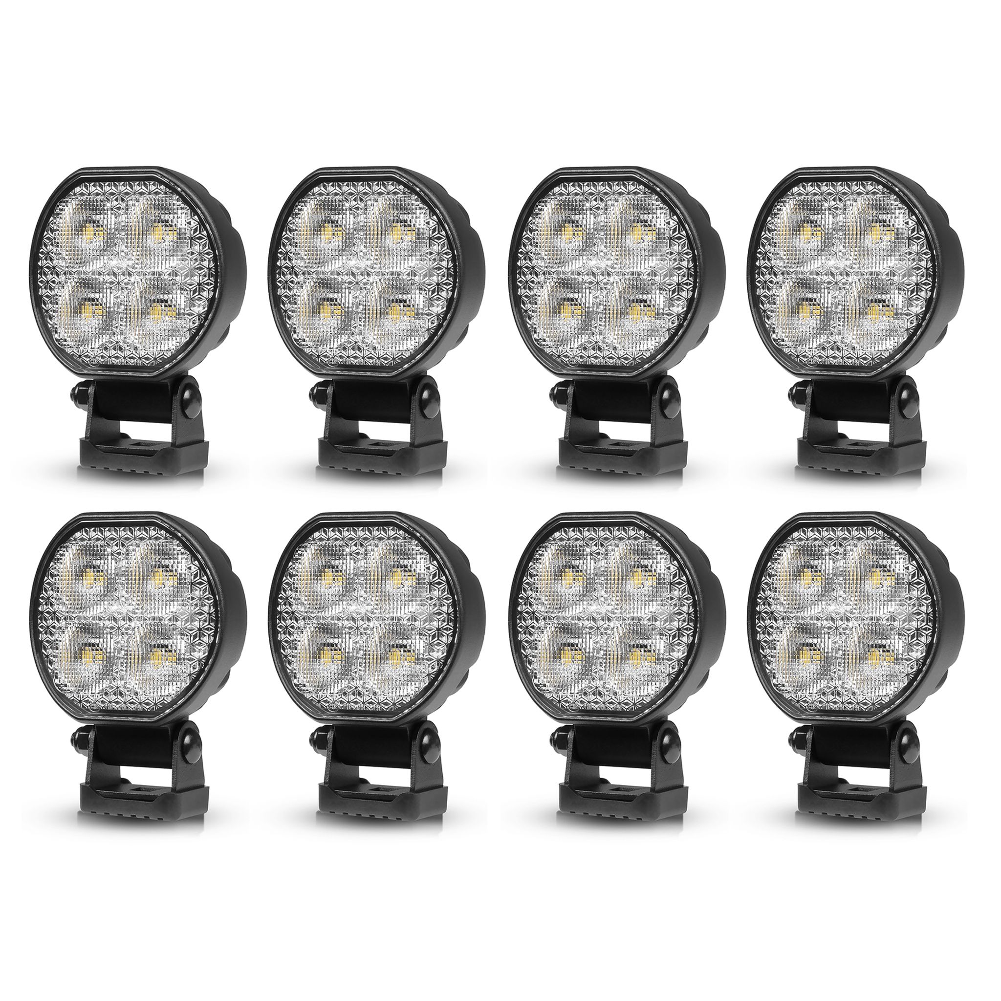 Työvalo Purelux Standard Round 20 - 8 cm / 20W / Leveä, 8 kpl