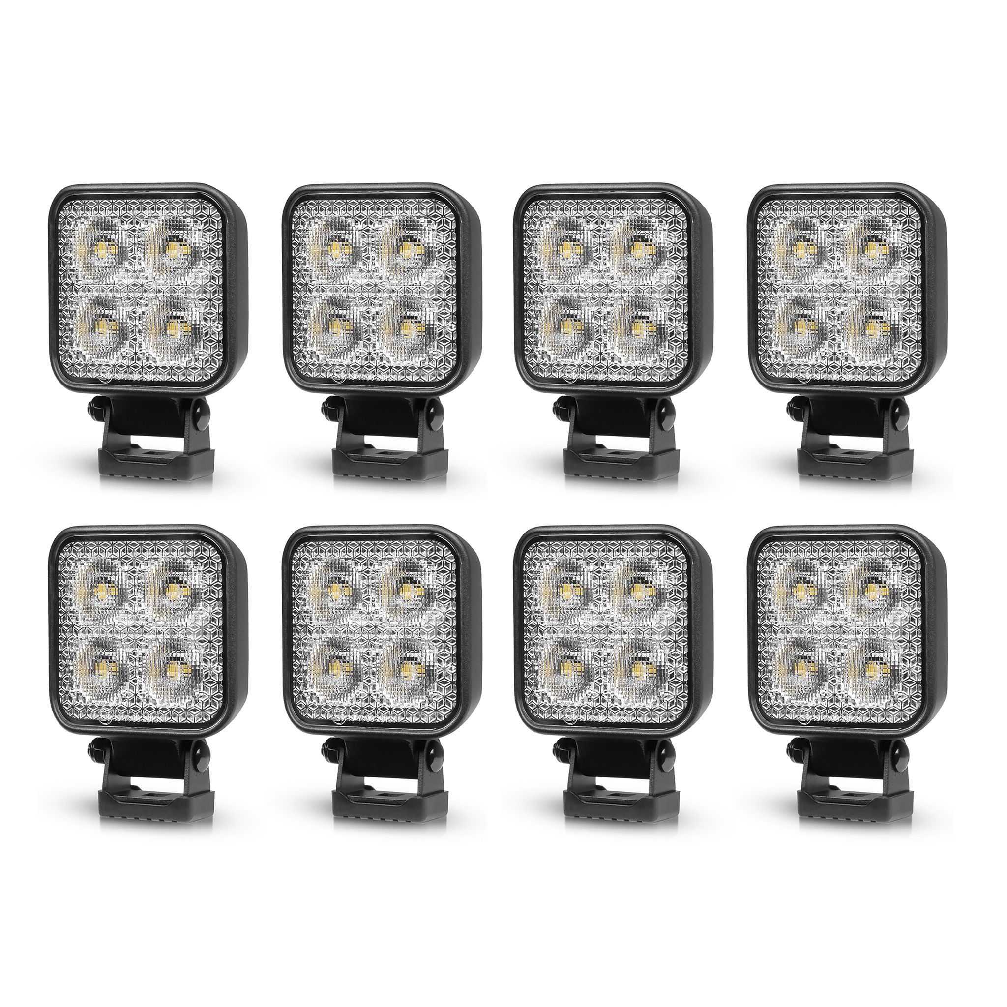 Työvalo Purelux Standard Square 20 - 8 cm / 20W / Leveä, 8 kpl