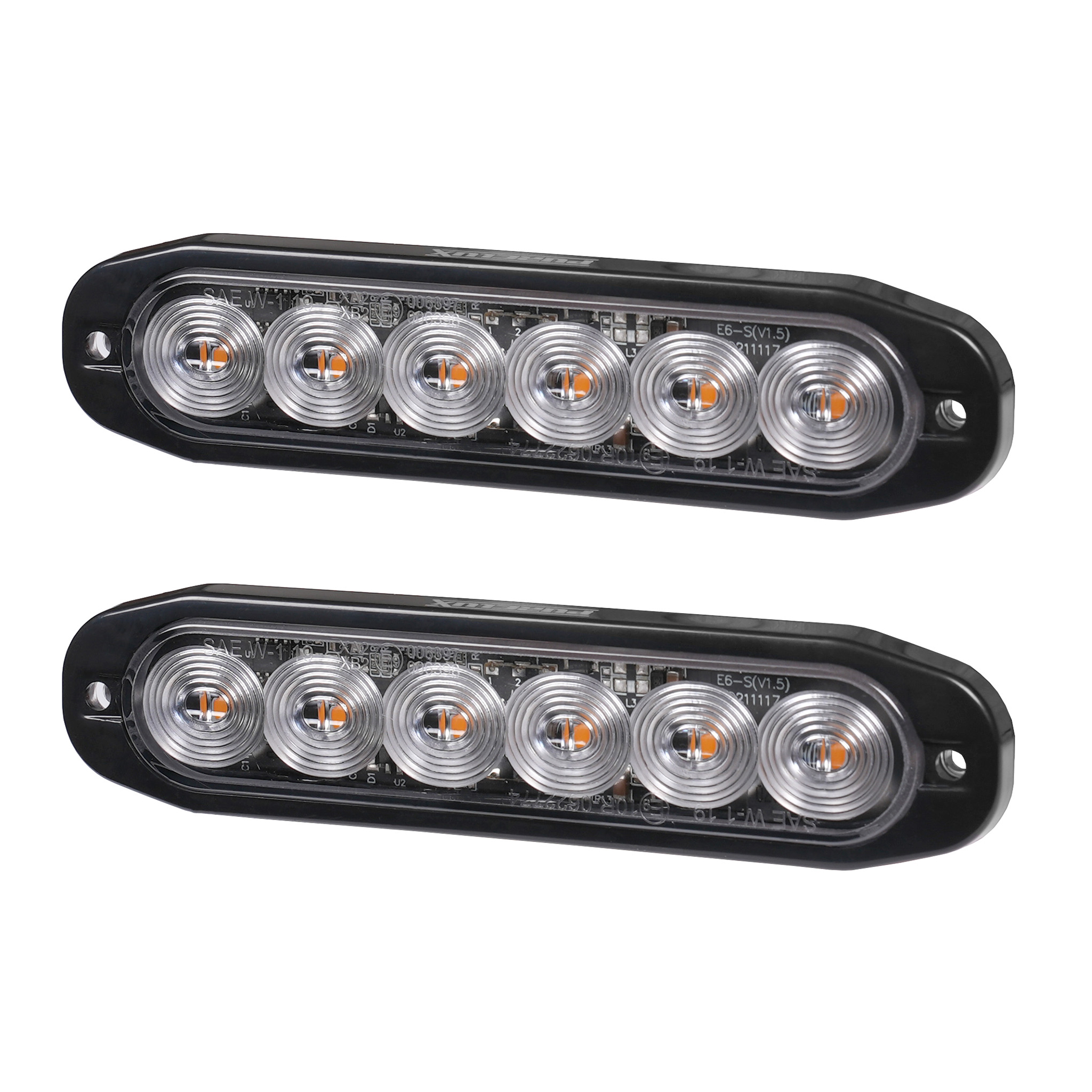Varoitusvalo / Tasovilkku Purelux Strobe Ultra Slim - 12/24V / 12W / 118 mm, 2 kpl