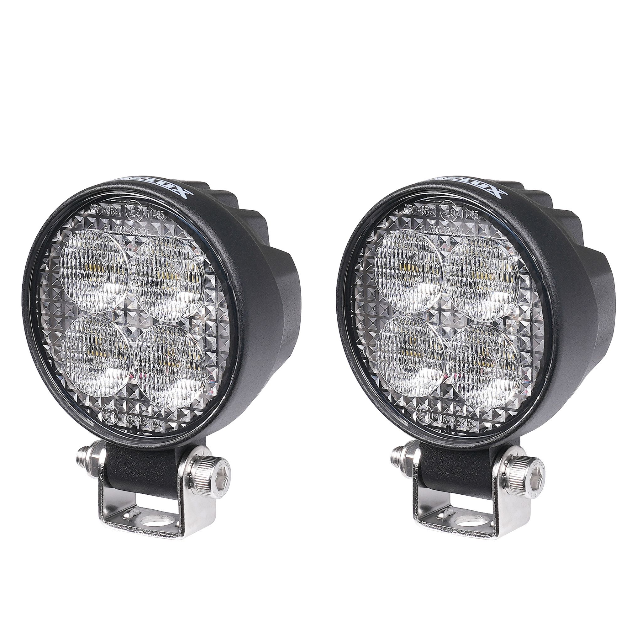 Työvalo Purelux Terrain Black Mini Round - 7 cm / 12W / Leveä, 2 kpl