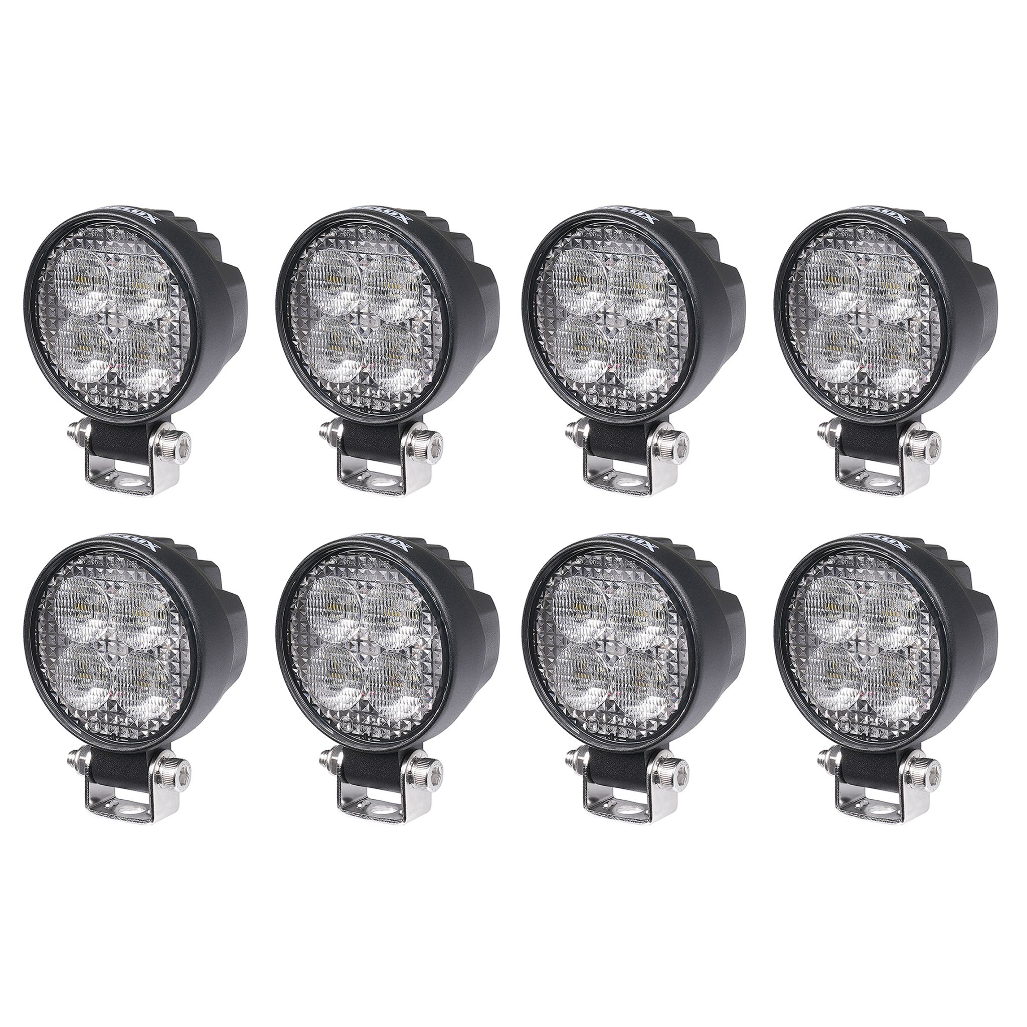 Työvalo Purelux Terrain Black Mini Round - 7 cm / 12W / Leveä, 8 kpl