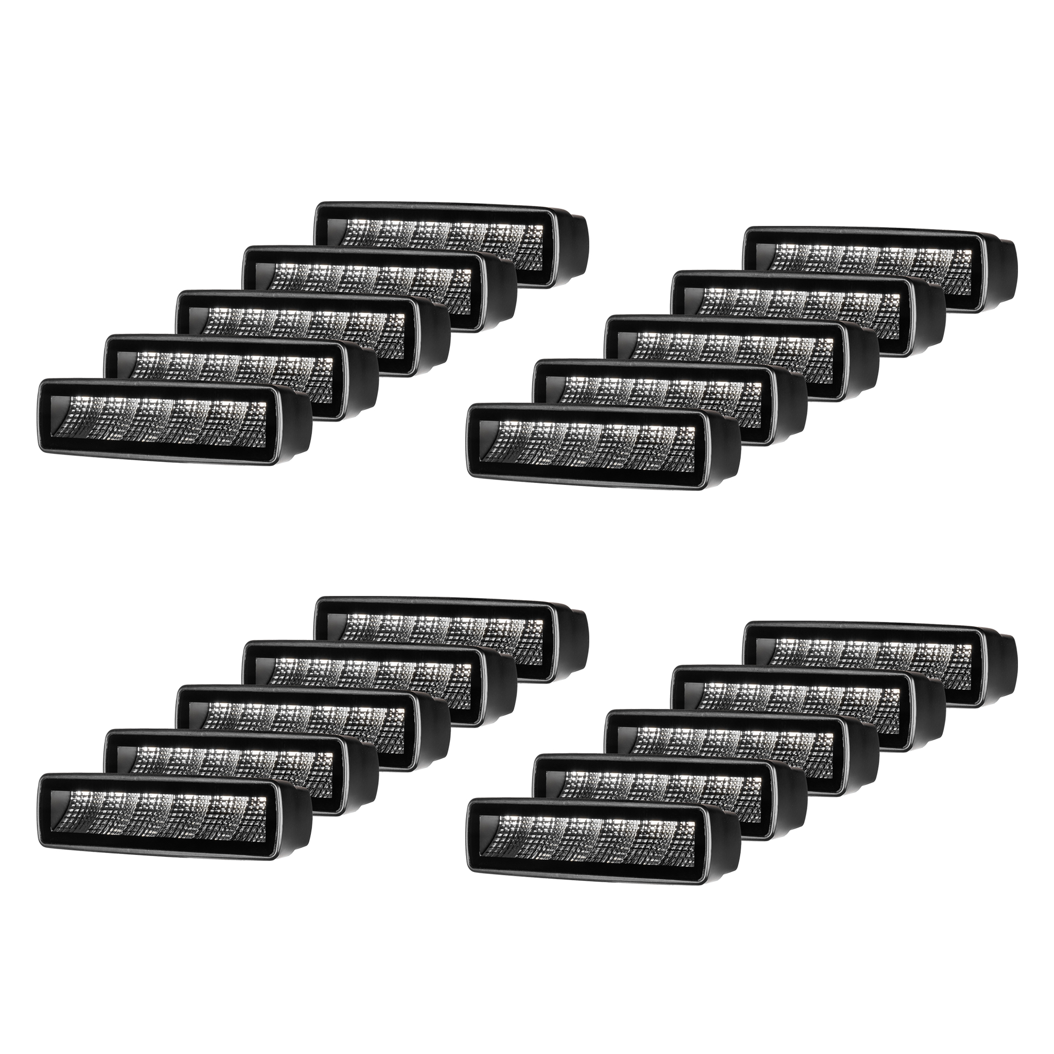 Työvalo Purelux Terrain Black Slim Flood - 16 cm / 30W / Leveä, 20 kpl