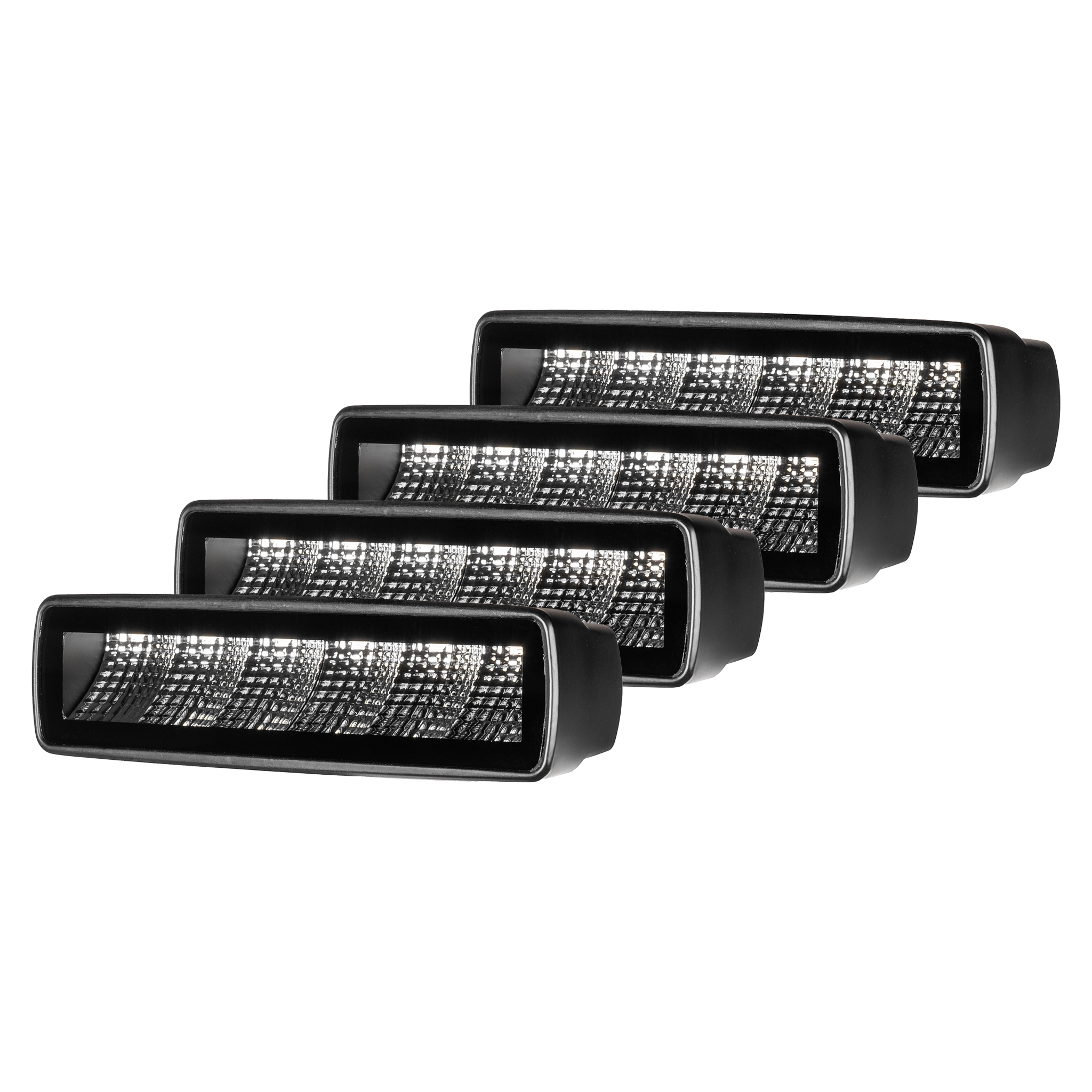 Työvalo Purelux Terrain Black Slim Flood - 16 cm / 30W / Leveä, 4 kpl