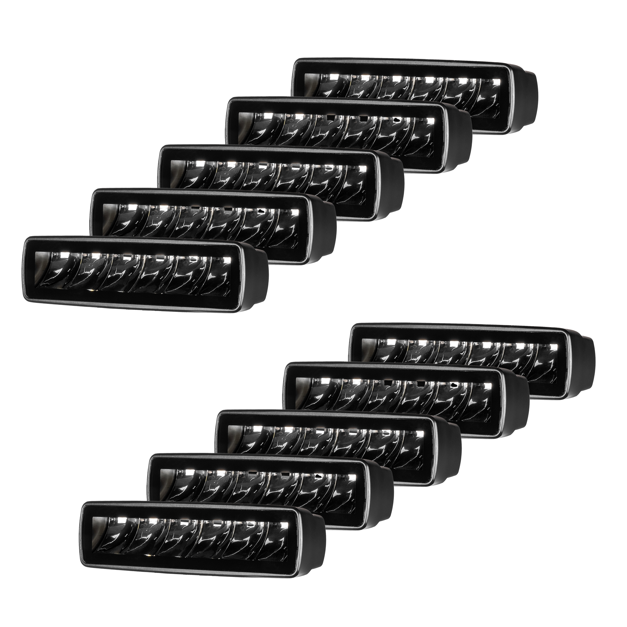 Työvalo Purelux Terrain Black Slim Spot - 16 cm / 30W / Kapea, 10 kpl