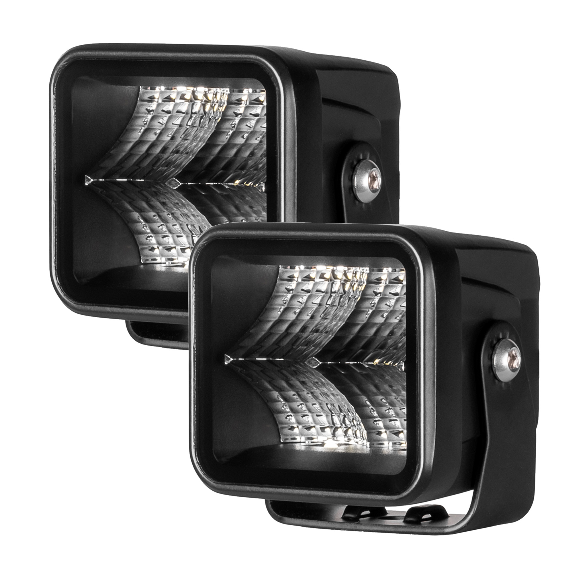 Työvalo Purelux Terrain Black Square Flood - 7 cm / 20W / Leveä, 2 kpl