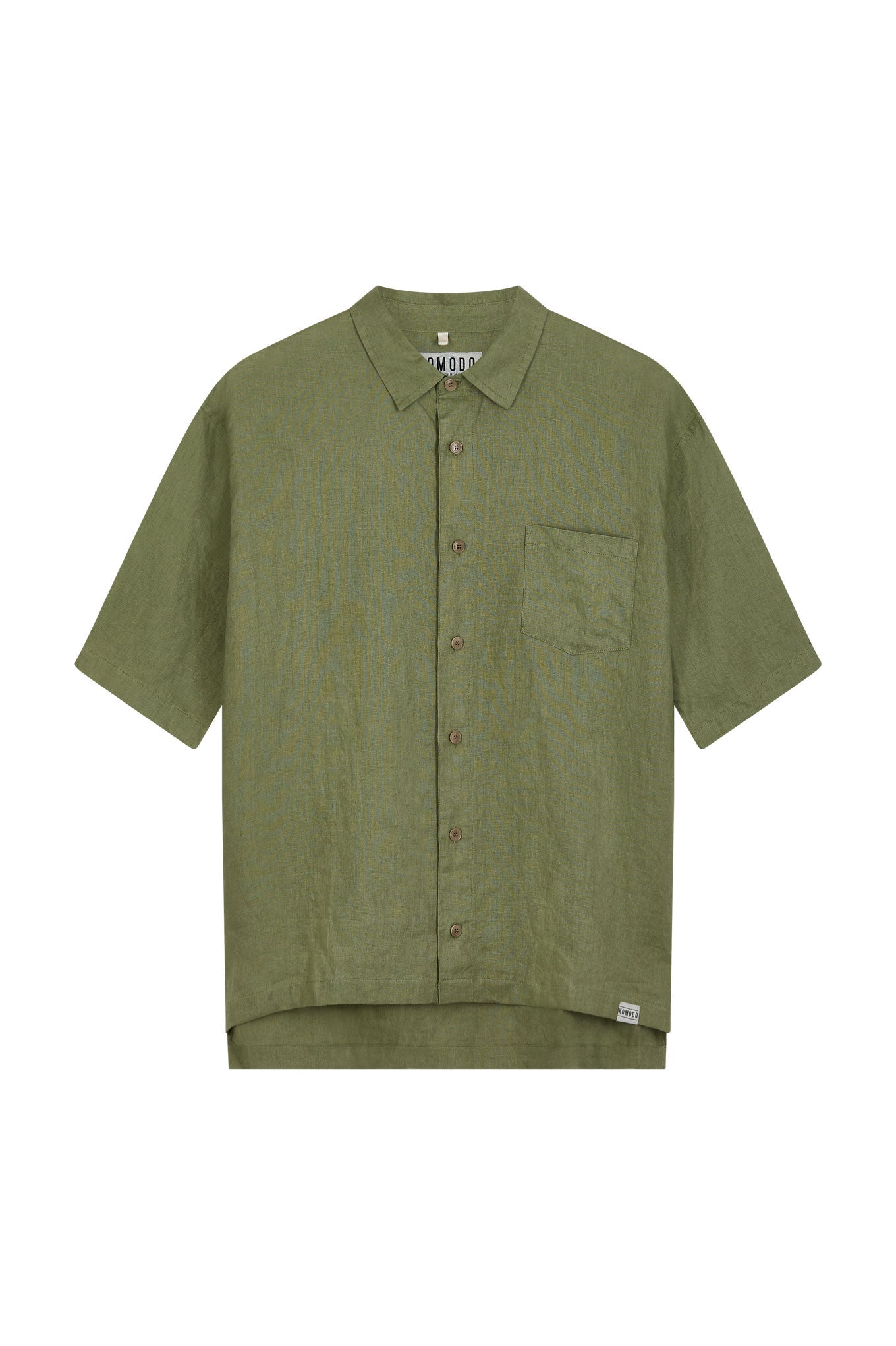 Dingwalls Linen Shirt Sage Khaki