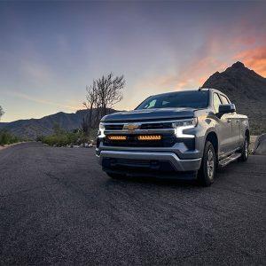 Lisävalosetti Chevrolet Silverado 1500 LT (2022-2024), 2 x Lazer Triple-R 1000, 2 x Lazer Triple-R 1000 GEN2 (Parkkivalolla)