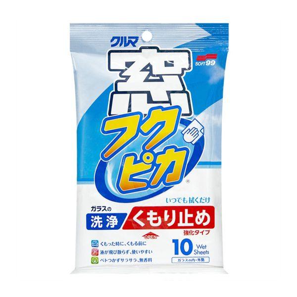 Lasinpuhdistusliina Soft99 Glass Cleaning Wipes (Anti Fog), 10 kpl