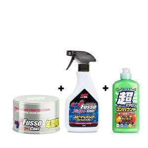 Autovaha Soft99'UUSI FUSSO'Coat White, 200 g, Pohjustusaine + QD + Vaha