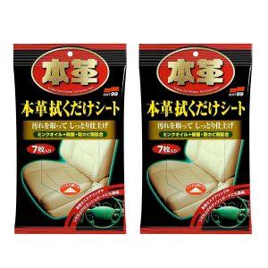 Nahanpuhdistusliina Soft99 Leather Seat Cleaning Wipes, 2 pakkausta (14 liinaa)