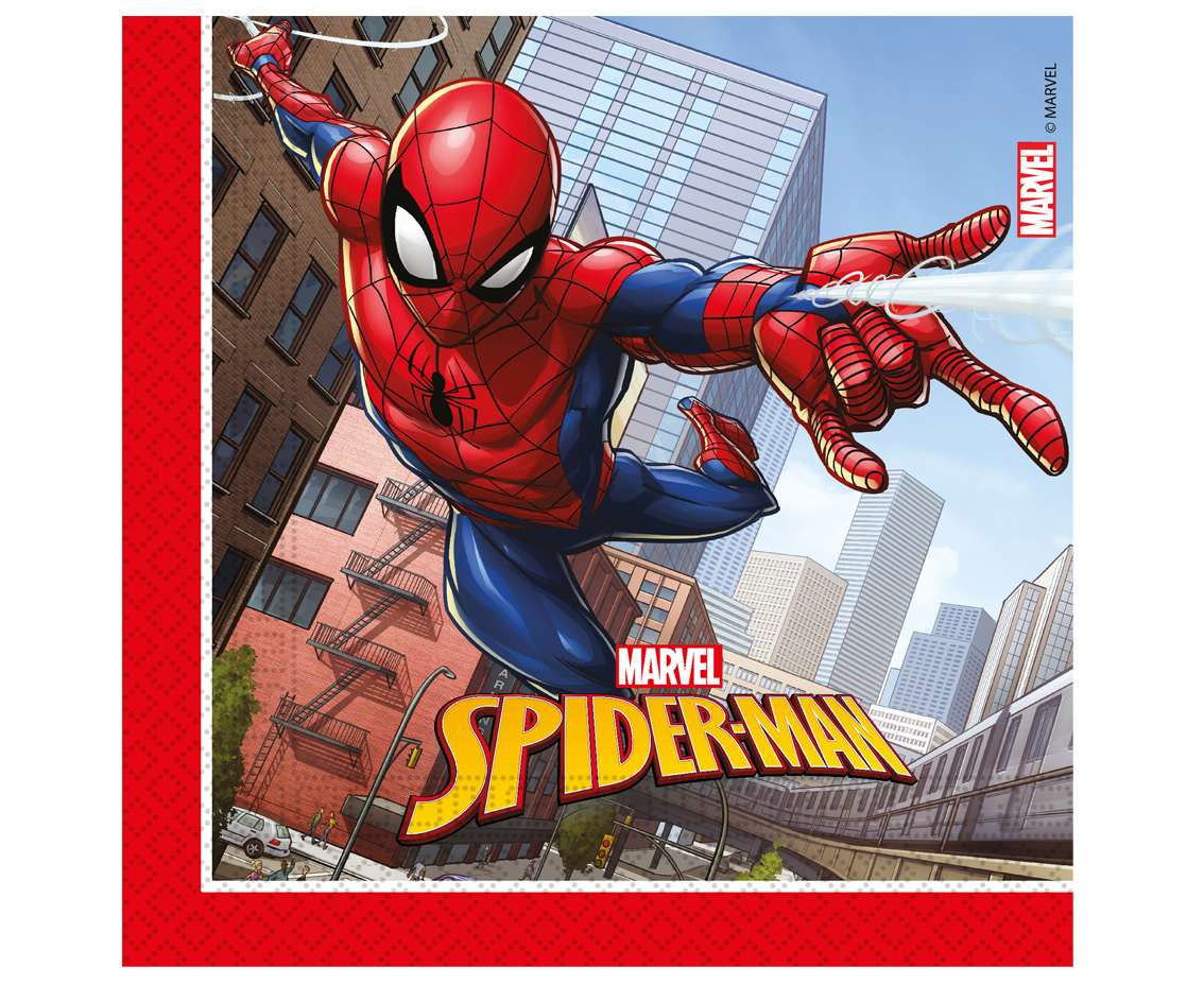 Lautasliinat - Spiderman Crime Fighter, 20kpl