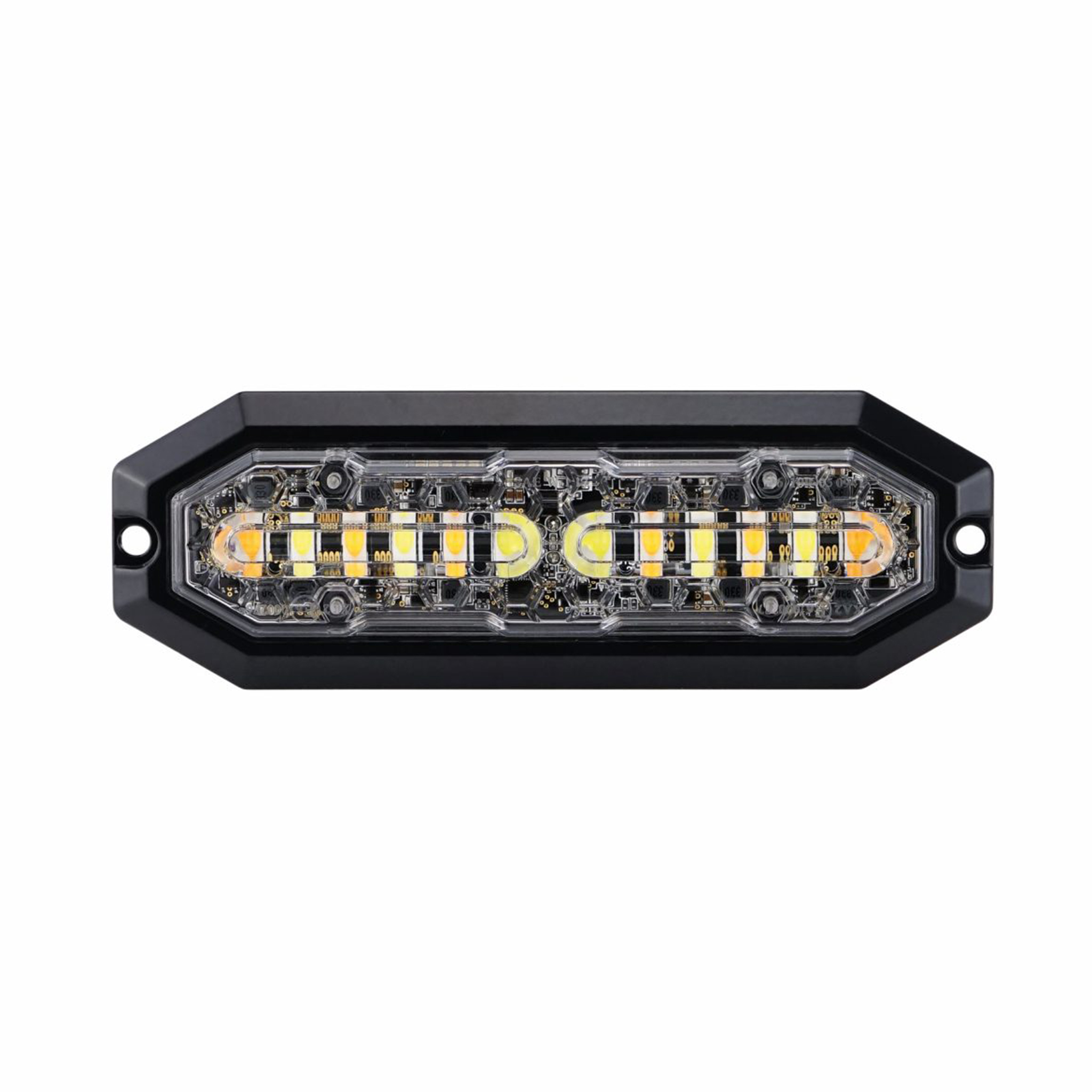 Varoitusvalo / Tasovilkku Strands Lighthead - Oranssi + Sininen / 12/24V / 15,6W / 132 mm