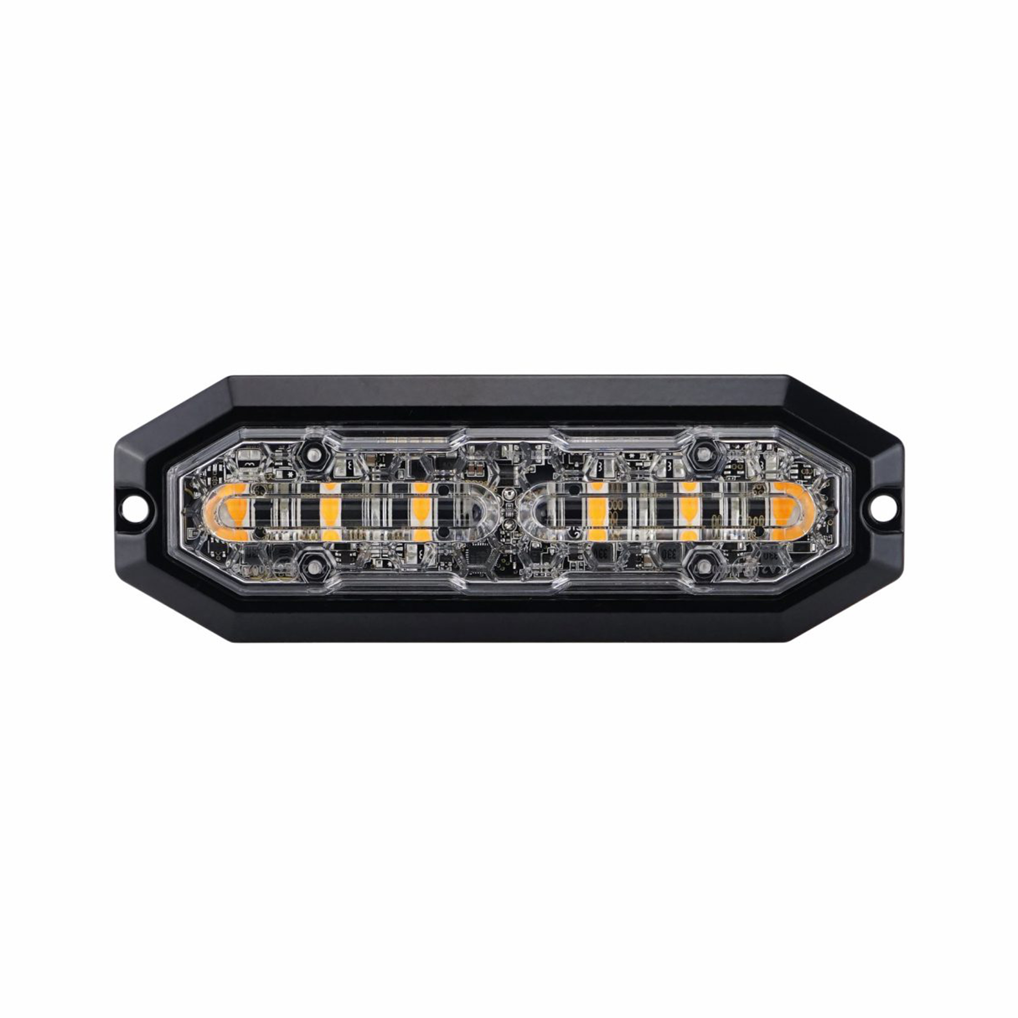Varoitusvalo / Tasovilkku Strands Lighthead - Oranssi / 12/24V / 15,6W / 132 mm