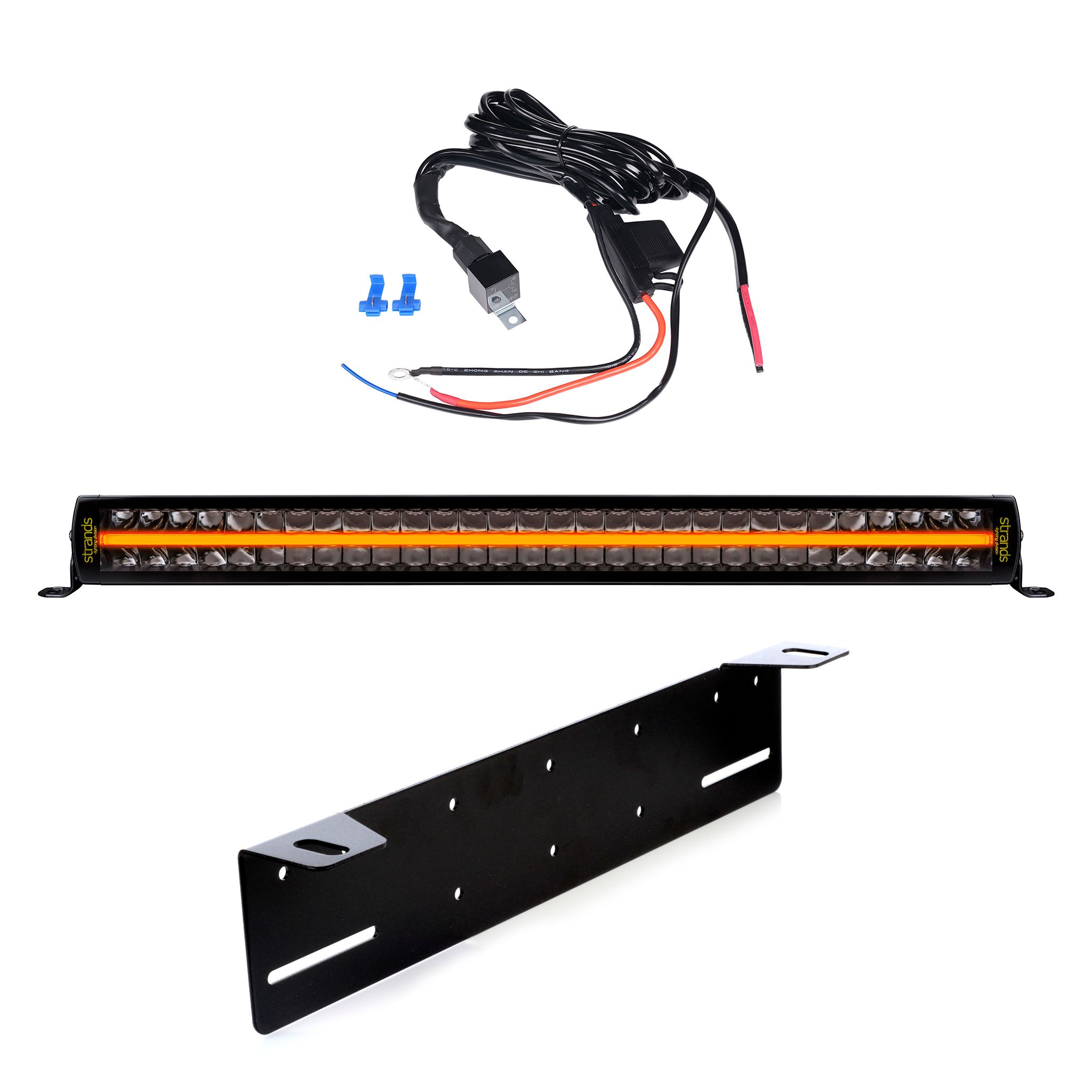 Lisävalo Strands Siberia Outlaw 32 - Suora / 82 cm / 600W / Off-road, 1 kpl - Täydellinen setti