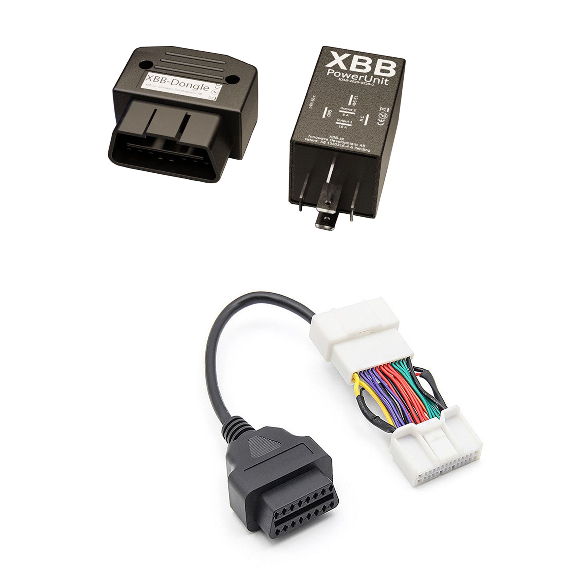 Kytkentärele lisävaloille XBB OBD Dongle&PowerUnit, Tesla Model S, 3, X, Y, Tesla Model 3&Y (2019-)