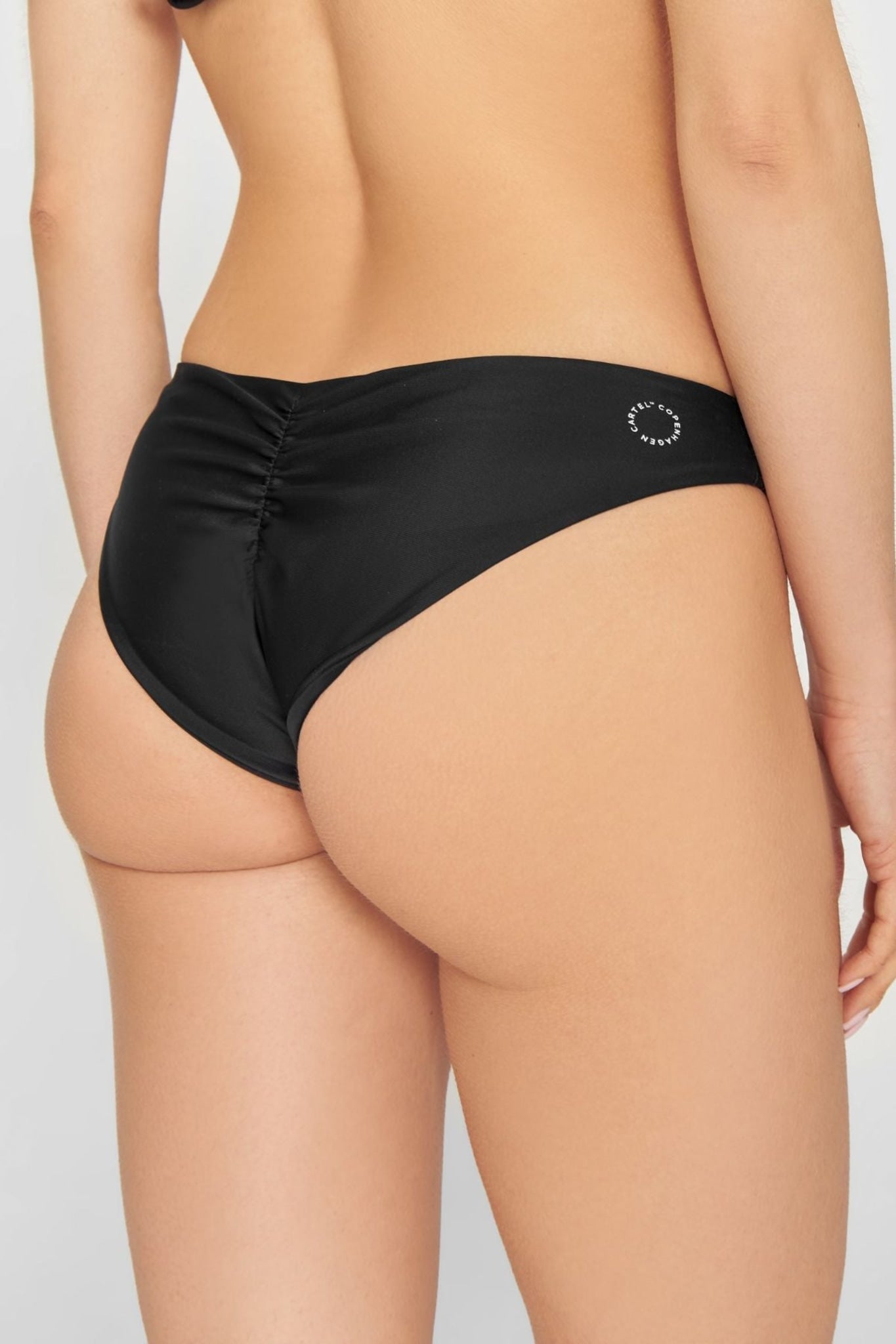 Batur Ruched Bikinialaosa Nero