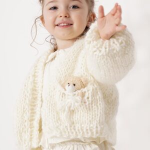Bear Handmade Kids Sweater Ecru