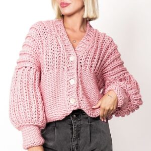 Ava Handmade Sweater Pink