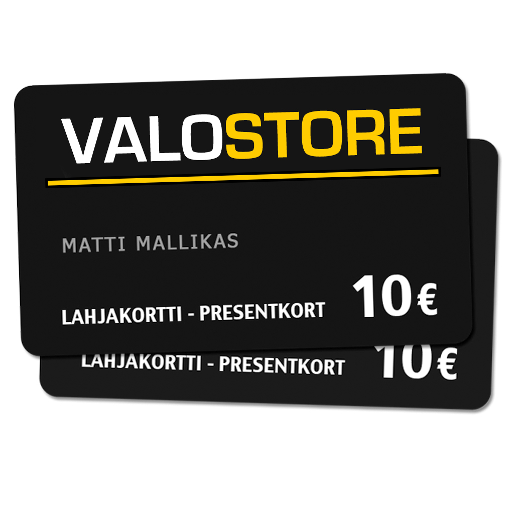 Lahjakortti VALOSTORE 10-500€