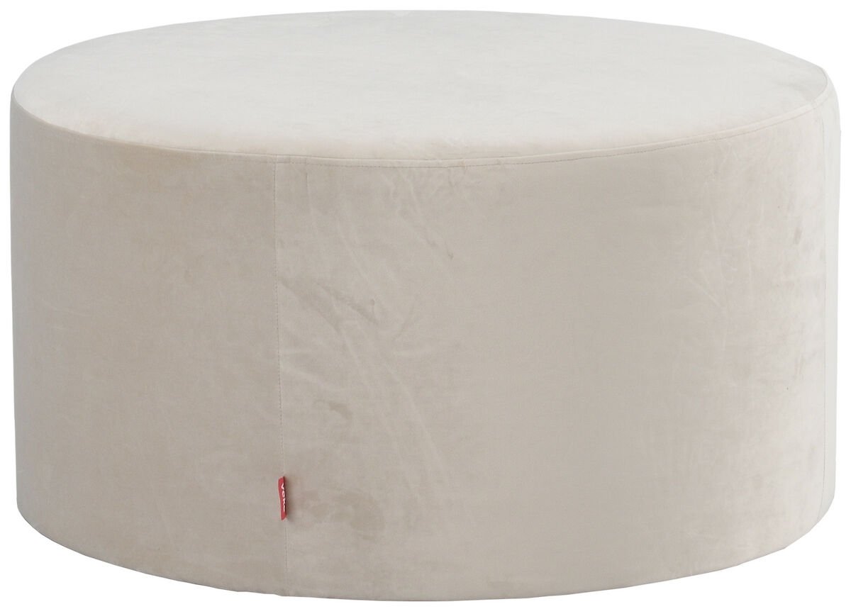 Helmi pyöreä samettirahi Ø80 cm beige Brunei 06 kangas