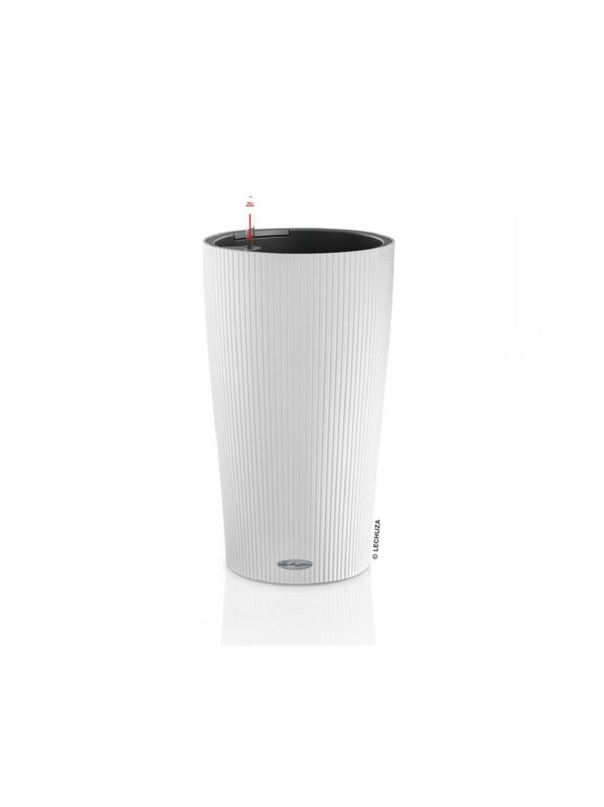 Cilindro loft valkoinen altakasteluruukku 2x ruukku setti 23cm, korkeus 41cm