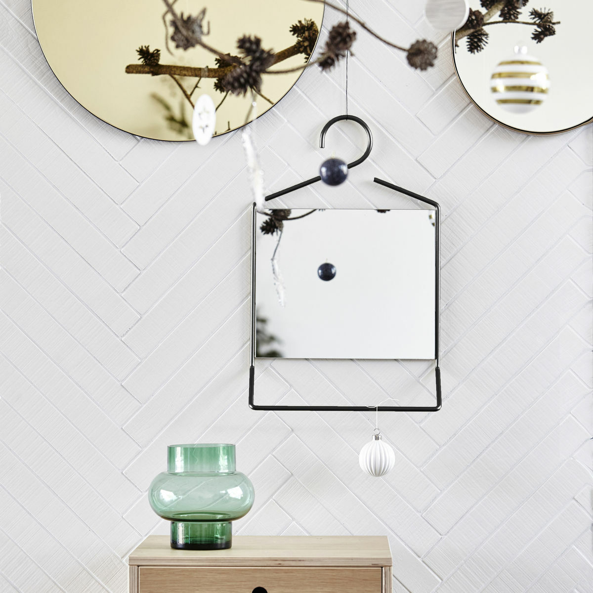 House Doctor Hang peili 32x50 cm musta