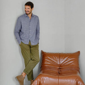 Gurin Flannel Shirt Navy
