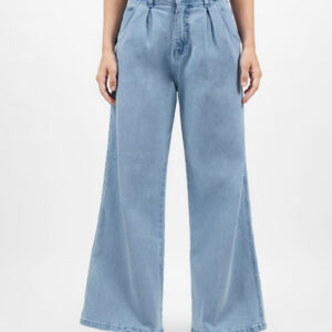 Angeles Leveälahkeiset Farkut Vaalea Denim