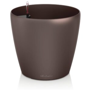 Classiko kiiltävä espresso metallic altakasteluruukku pyörillä, ∅60cm, korkeus 56cm