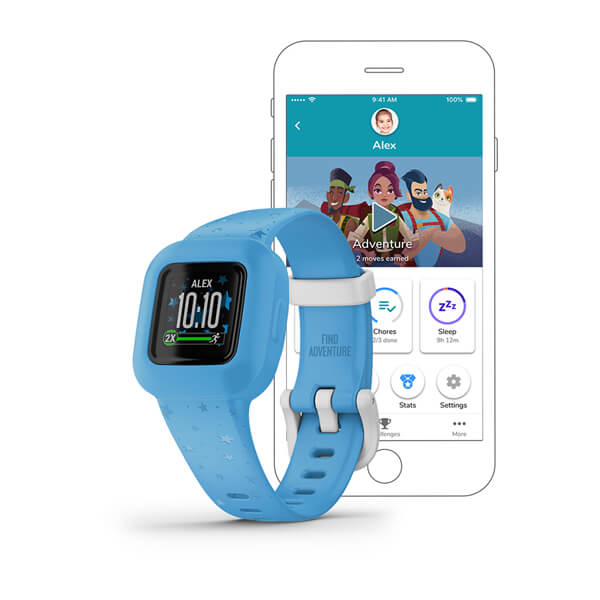 Garmin Vivofit jr. 3 -aktiivisuusranneke, stars blue