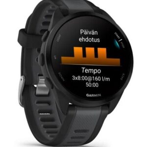 Garmin Forerunner 165 -urheilukello, musta/tummanharmaa