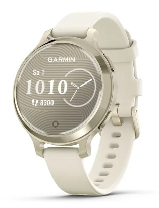 GARMIN LILY 2 ACTIVE VAALEA KULTA JA LUUNVALKOINEN SILIKONIRANNEKE