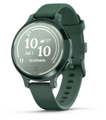 GARMIN LILY 2 ACTIVE JASPIKSENVIHREÄ JA JASPIKSENVIHREÄ SILIKONIRANNEKE