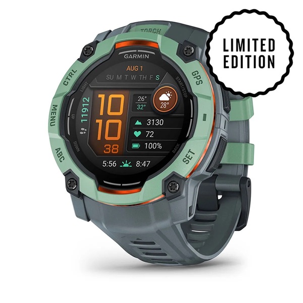 Garmin Instinct 3 50mm AMOLED -urheilukello, Neo Tropic