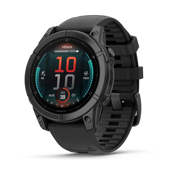 Garmin Fenix E -urheilukello, 47mm, AMOLED, harmaa/musta