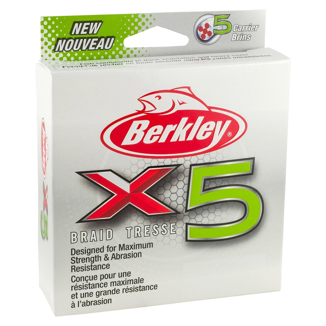 Berkley X5 Braid Low Vis Green 2000 m kuitusiima 0,17 mm