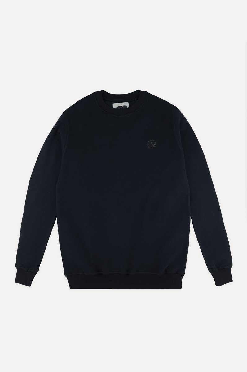 Trendsplant Luomupuuvilla Collegepaita Musta