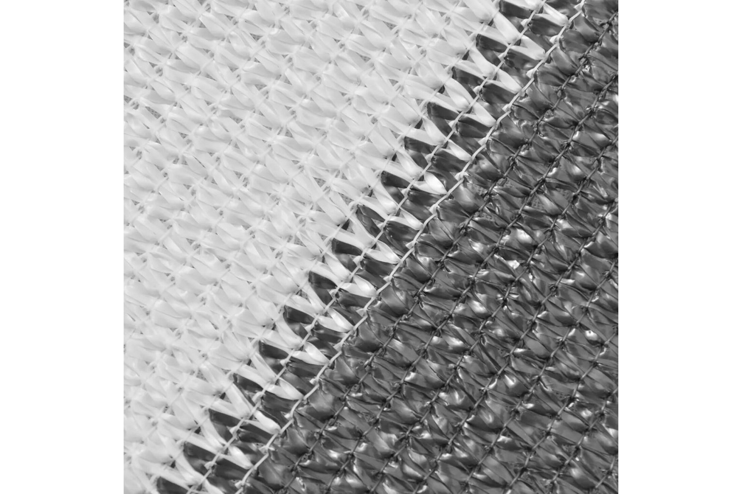 Parvekkeen Suoja HDPE 75x400 cm Antrasiitti ja valkoinen - Antrasiitti