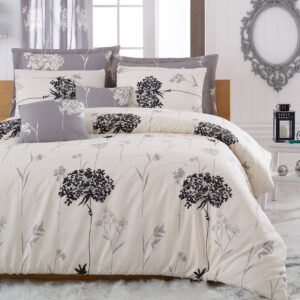 Pussilakanasetti Eponj Home Yhden 3-os - Harmaa/Beige/Musta