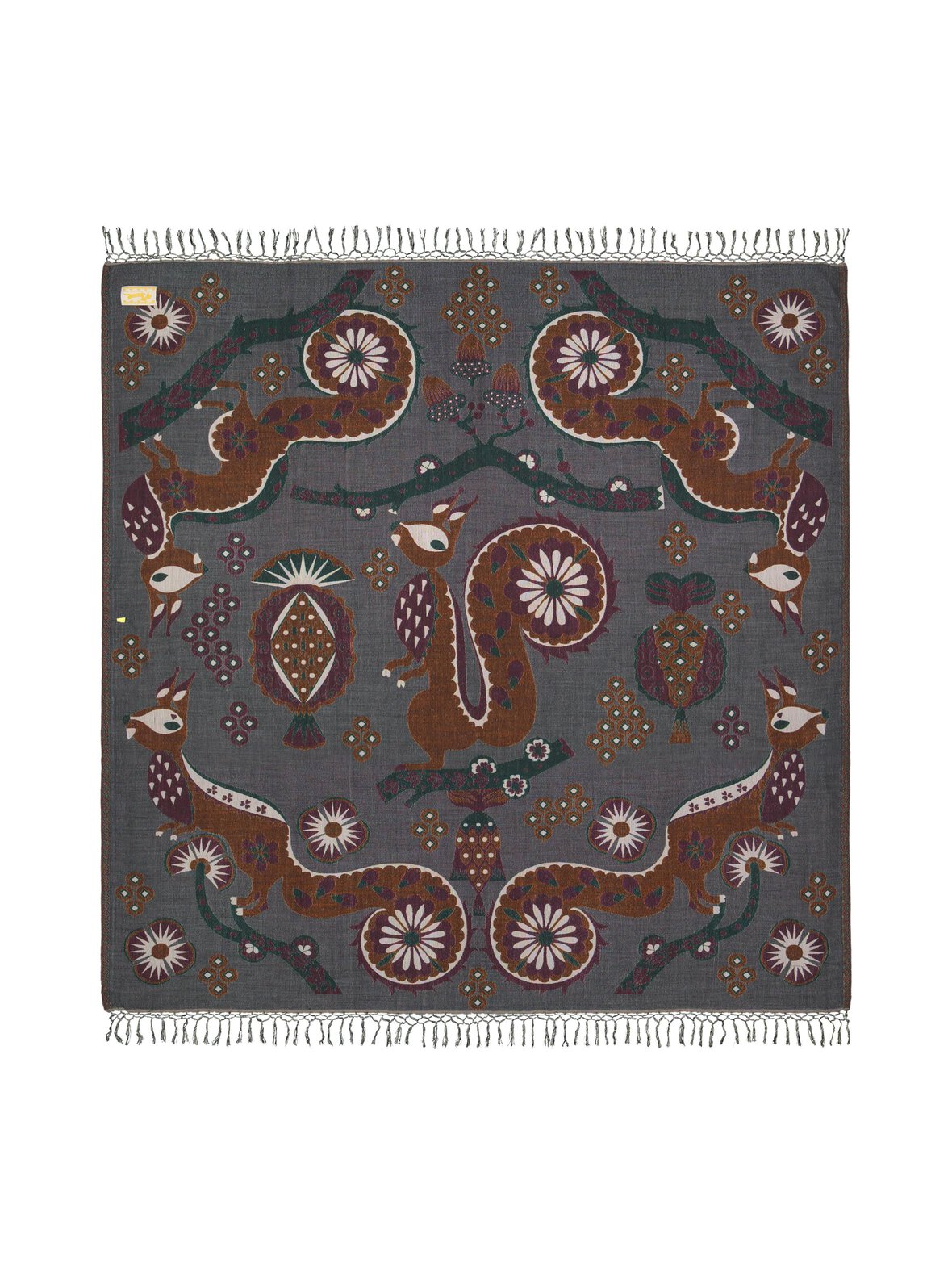 Squirrel shawl -villasilkkihuopa 150 x 150