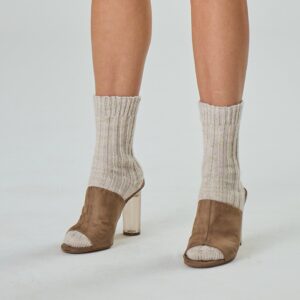 Sveva Merino Wool Blend Ribbed Socks
