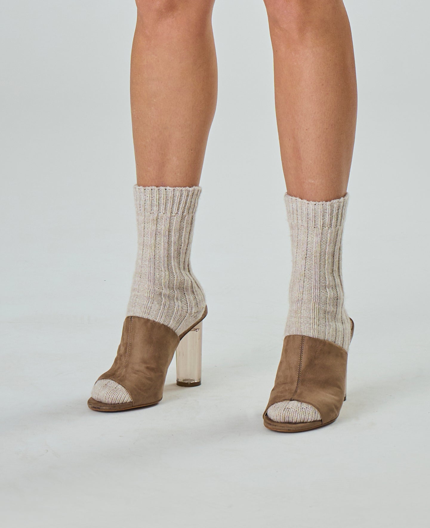 Sveva Merino Wool Blend Ribbed Socks