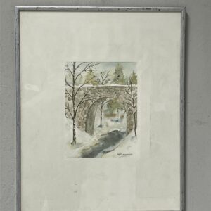 Taulu ”Silta” vesiväri, M Ketonen -88