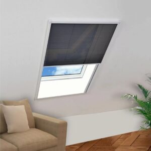 Laskostettu hyönteisverkko ikkunaan 60x80 cm alumiini - Valkoinen