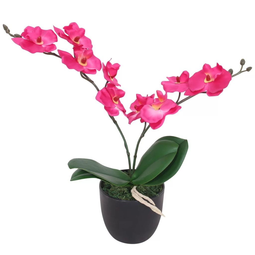 Tekokukka ruukulla orkidea 30 cm punainen - Monivärinen