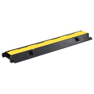 Kaapelisuoja 1 kourulla kumi 100 cm - Keltainen